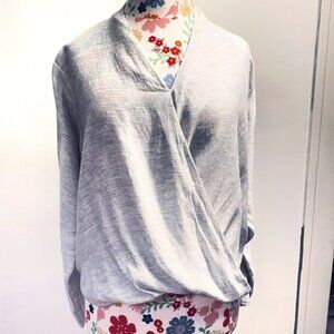 TOPSHOP High-Low Wrap Top